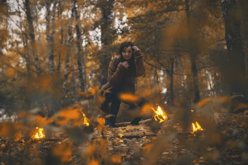fire autumn shaman