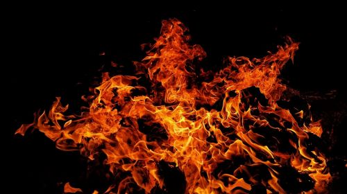 fire hot flames