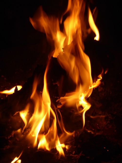 fire flames firepit