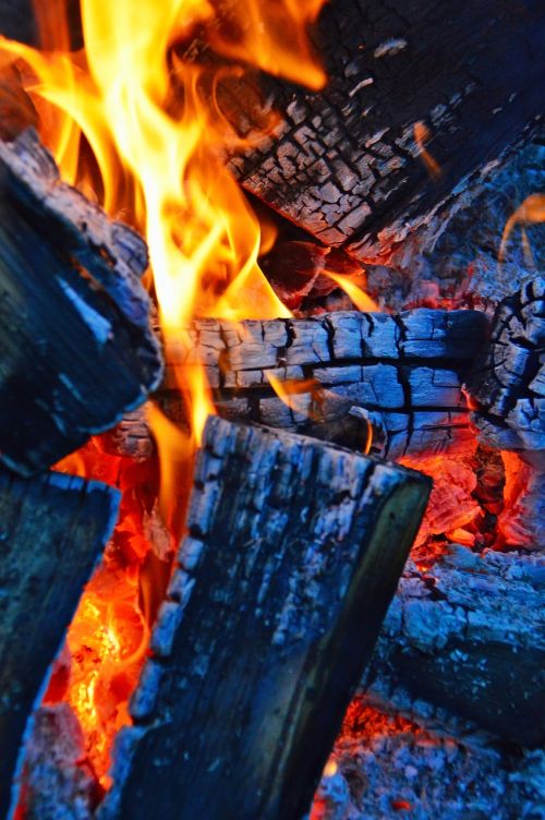 fire campfire flames