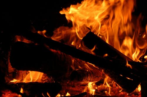 fire bonfire flames