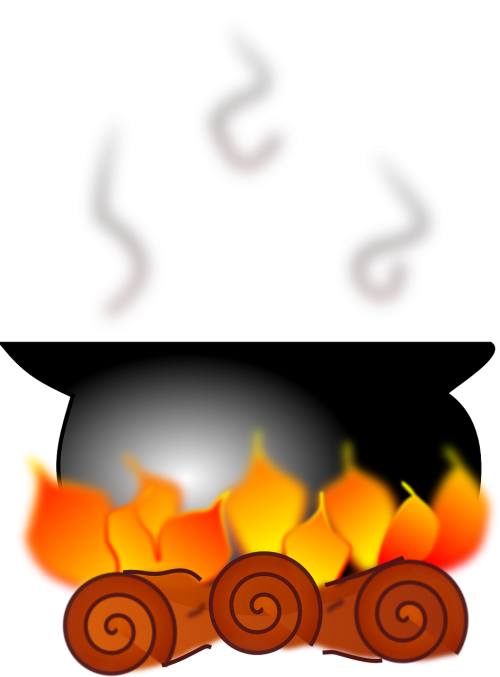 fire flame pot