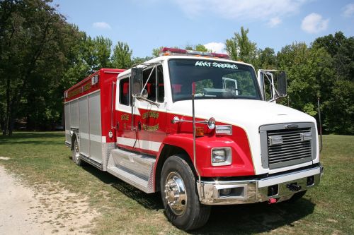 fire truck red