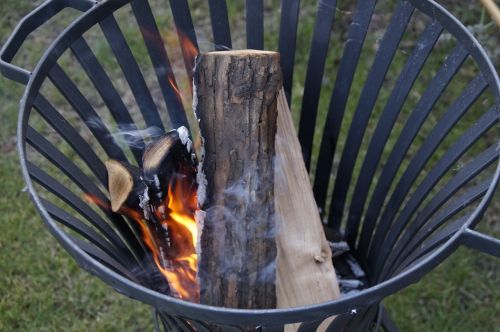 fire basket fire wood