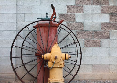 fire hydrant fire retro