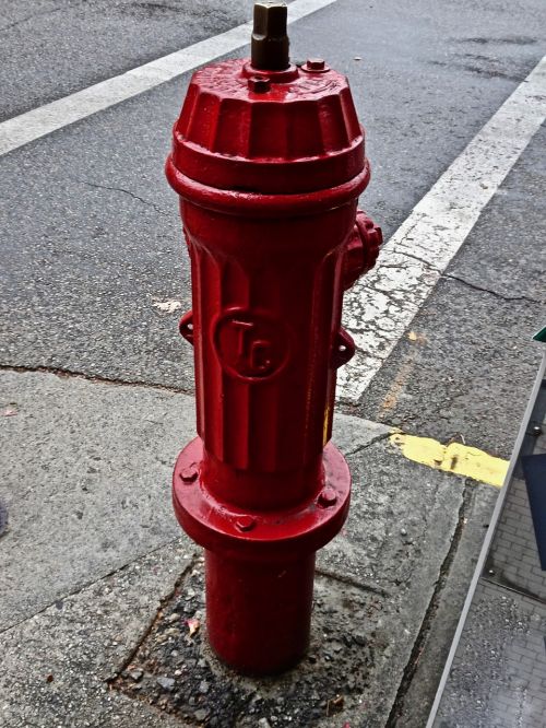 fire hydrant red water