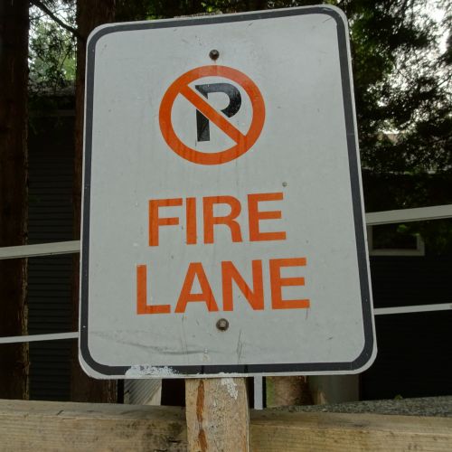 Fire Lane Sign