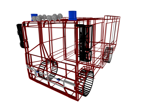 fire truck limousine scaffold