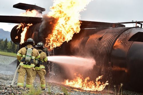 firefighters training live