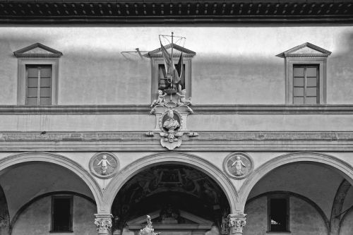 firenze italy black white