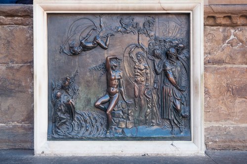 firenze  bronze  relief