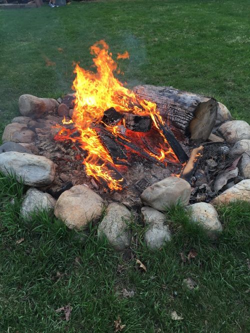 fireplace fire outdoor