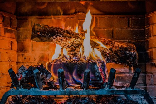 fireplace  fire  wood