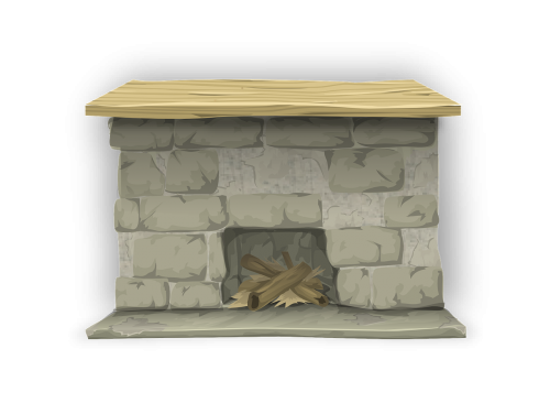 fireplace brick stone