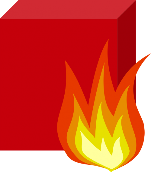 firewall fire burning