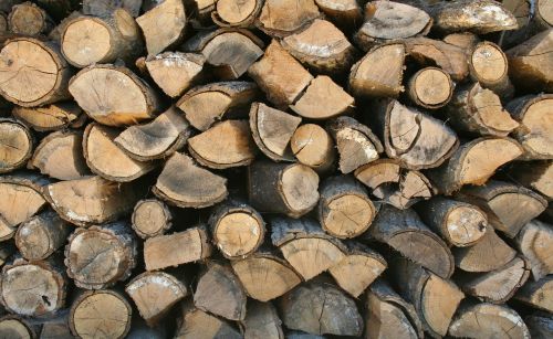 firewood stack wood