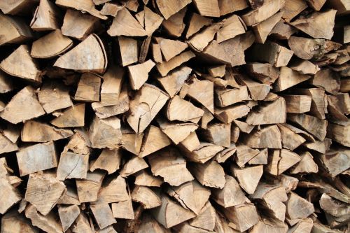 firewood log stack