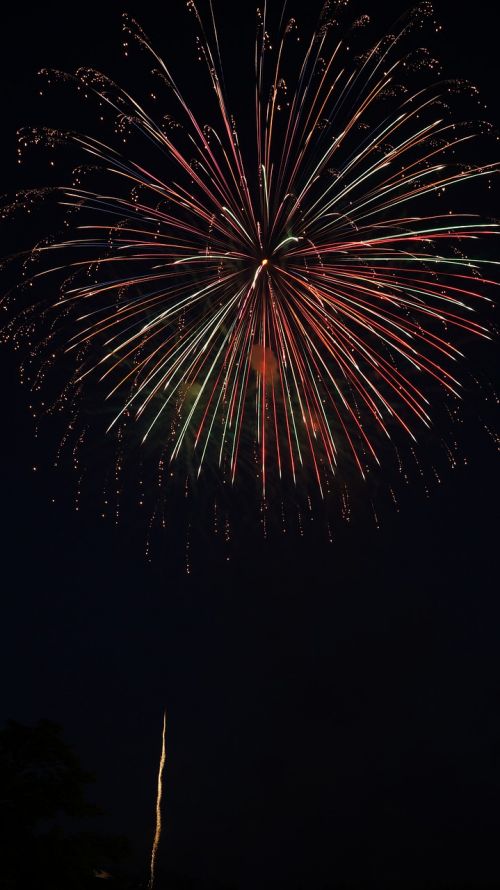 fireworks summer in japan night