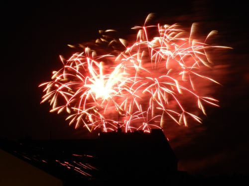 fireworks dresden night