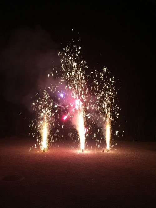 fireworks volcano light