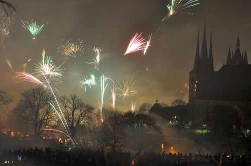 fireworks new year's eve erfurt