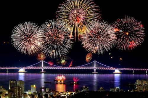 fireworks eve south korea