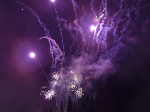 fireworks sylvester rockets