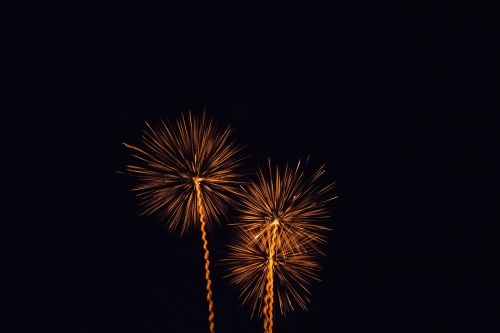 fireworks dark night