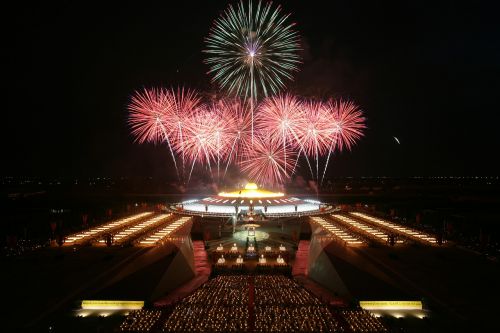 fireworks temple buddhism