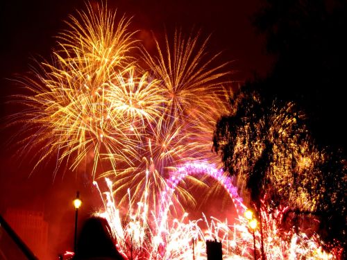 fireworks london london eye