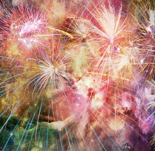 fireworks colorful cheerful