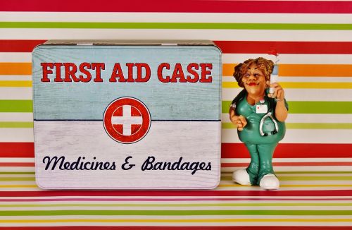 first aid nurse tin can