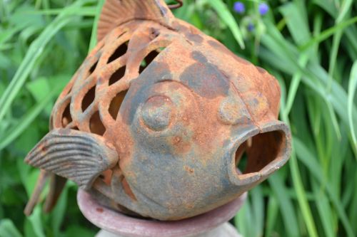 fish rustic antique