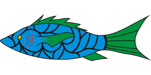 fish symbol vector