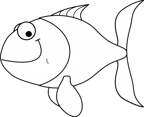 fish smiling cartoon