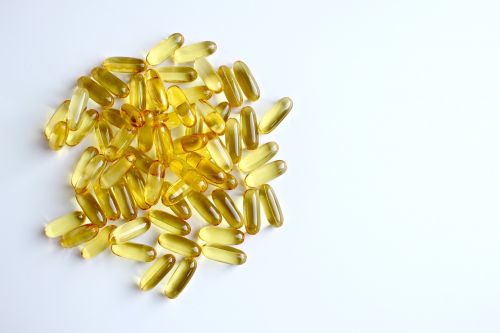 fish oil capsule yellow