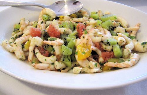 fish salad shrimp vegetables