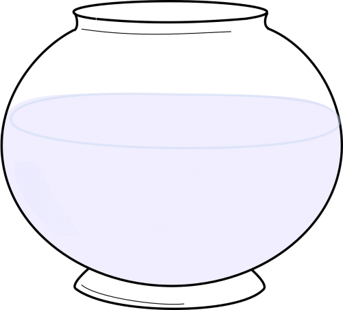 fishbowl empty water