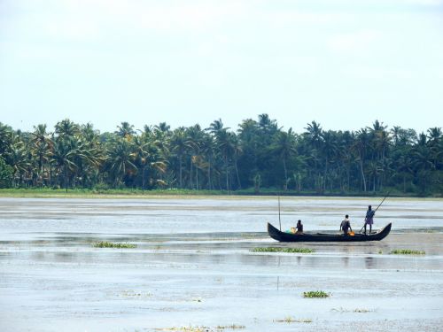 fisherman boat river