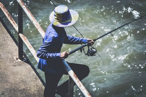 fisherman fishing fishing rod