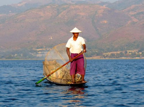 fisherman inle lake burma