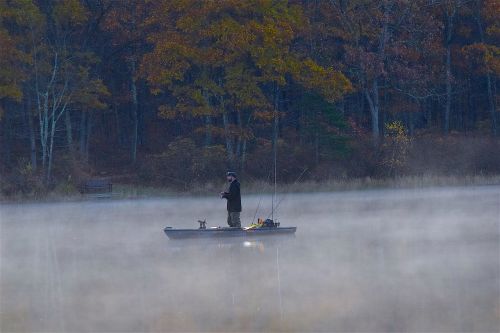 fisherman lake mist