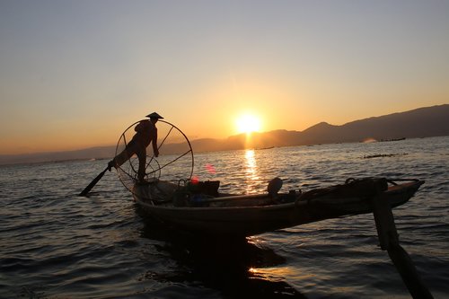 fisherman  man  boat