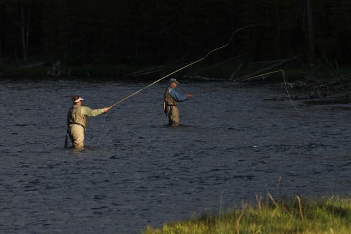 fishermen anglers fly fishing