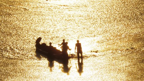 fishermen river water