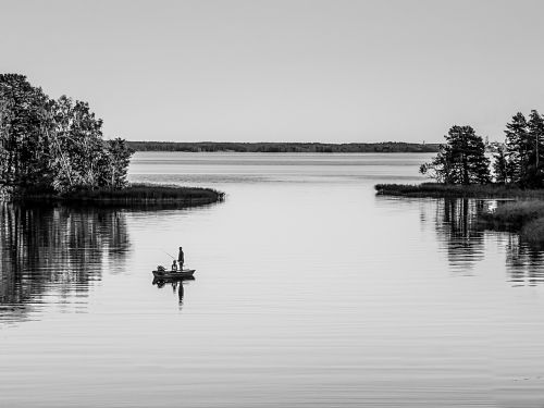 fishing boat lake