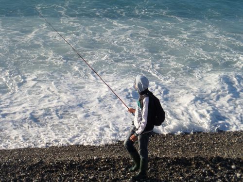 fishing beach water