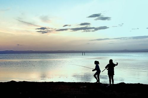 fishing lake children