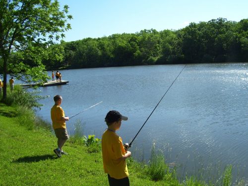 fishing lake summer
