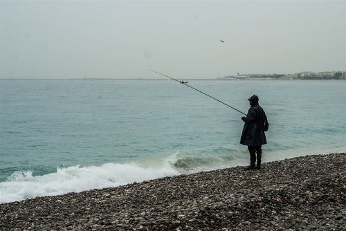 fishing fisherman beach